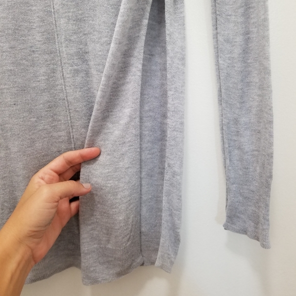 Zara: Long Knit Side Slit Sweater - Picture 6 of 8